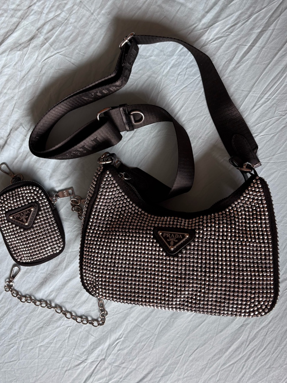 Prada Crystal Crossbody Bag